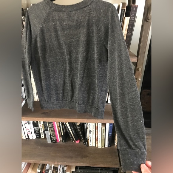 EUC Alternative Earth Heather Grey Long Sleeve Crew Neck Light Sweatshirt S - Picture 8 of 9